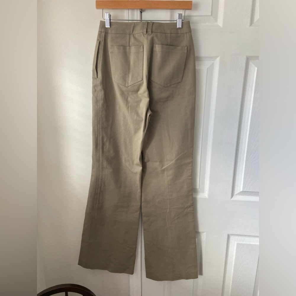 JONATHAN SIMKHAI $445 Kassandra Bootcut Pant in Olivine Size 4 - Picture 7 of 7